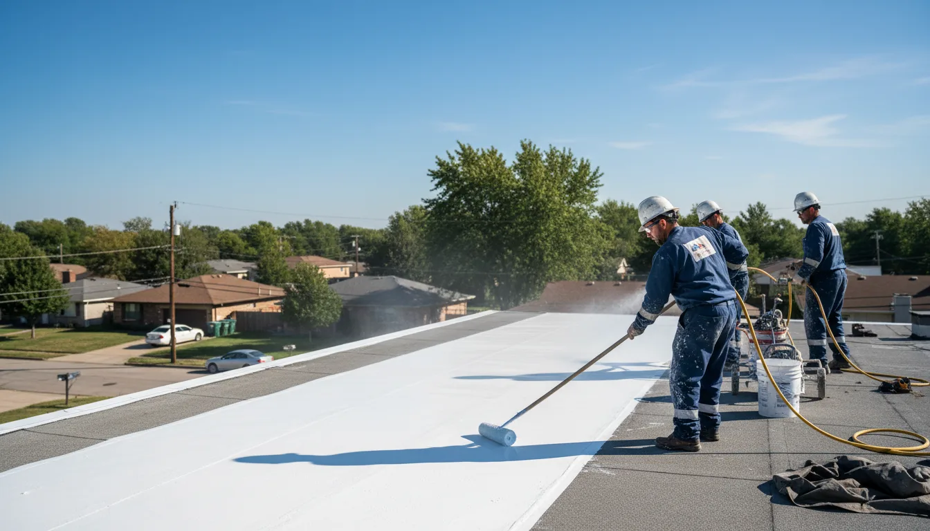 Commercial roof coating in Pomona, CA near me